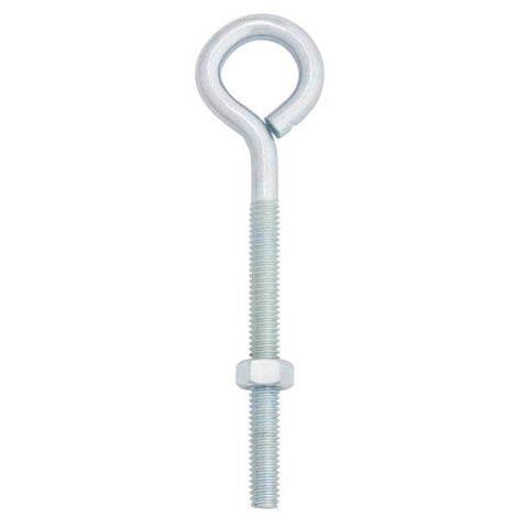 Hampton 5/16 in. X 5 in. L Zinc-Plated Steel Eyebolt Nut Included (Pack of 10)