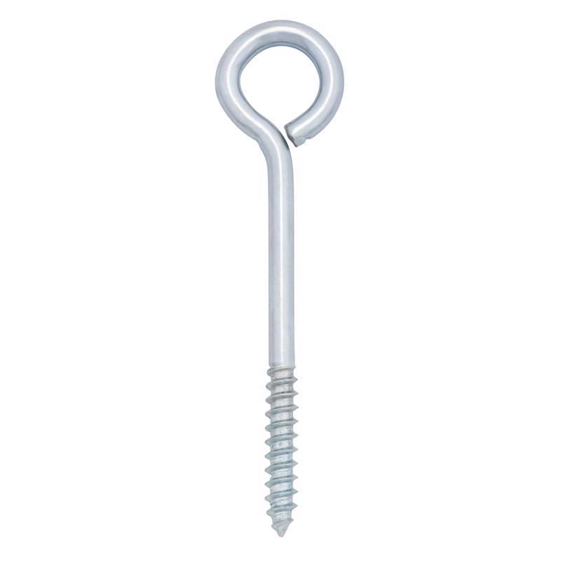 Hampton 1/4 in. X 3-3/4 in. L Zinc-Plated Steel Lag Thread Eyebolt (Pack of 10)