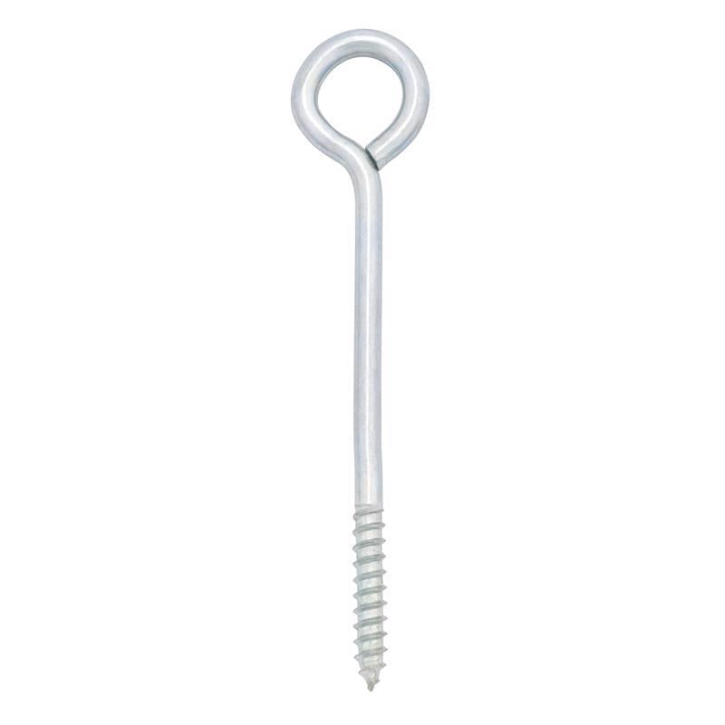 Hampton 1/4 in. X 5 in. L Zinc-Plated Steel Lag Thread Eyebolt (Pack of 10)