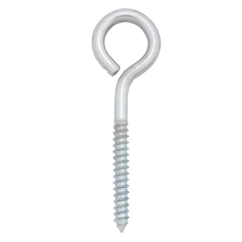 Hampton 5/16 in. X 4 in. L Zinc-Plated Steel Lag Thread Eyebolt (Pack of 10)