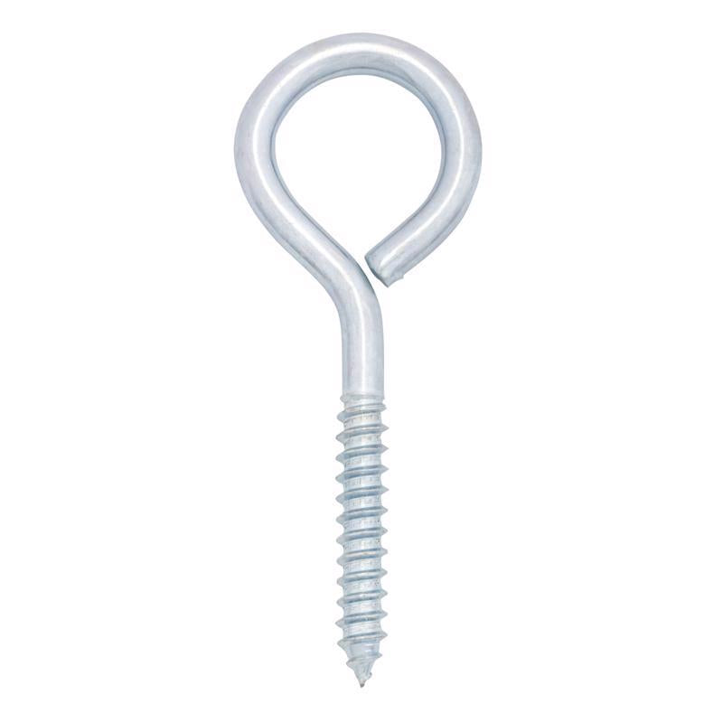 Hampton 3/8 in. X 4-1/2 in. L Zinc-Plated Steel Lag Thread Eyebolt (Pack of 10)