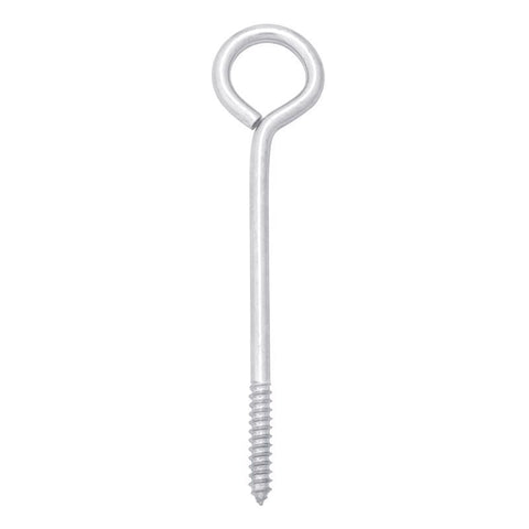 Hampton 3/8 in. X 8 in. L Zinc-Plated Steel Lag Thread Eyebolt (Pack of 10)