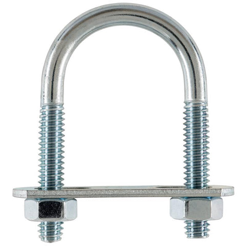 Hampton 1/4 in. X 1-1/8 in. W X 2 in. L Coarse Zinc-Plated Steel U-Bolt (Pack of 10)