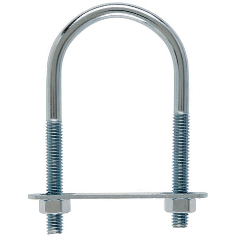 Hampton 5/16 in. X 2 in. W X 3-3/4 in. L Coarse Zinc-Plated Steel U-Bolt (Pack of 10)
