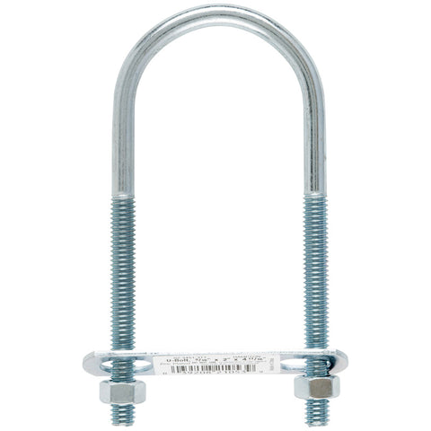 Hampton 5/16 in. X 2 in. W X 4-3/4 in. L Coarse Zinc-Plated Steel U-Bolt (Pack of 10)