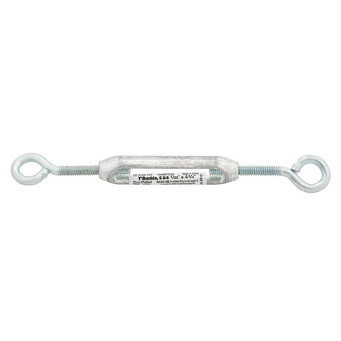 Hampton Zinc-Plated Aluminum/Steel 0.185 in. D Turnbuckle 120 lb 4-3/4 in. L (Pack of 10)