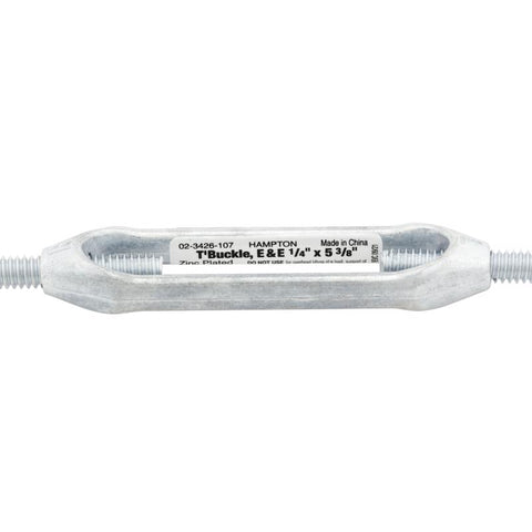 Hampton Zinc-Plated Aluminum/Steel 0.207 in. D Turnbuckle 160 lb 5-3/8 in. L (Pack of 10)