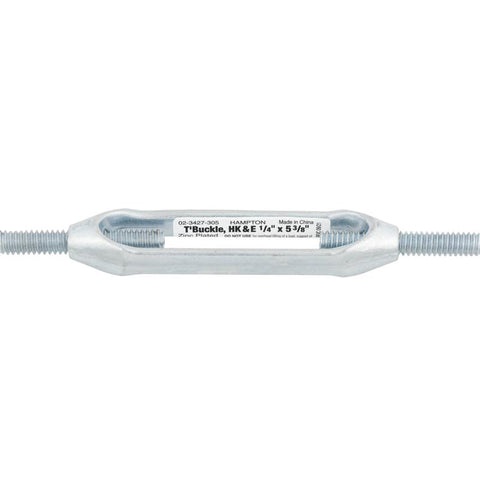 Hampton Zinc-Plated Aluminum/Steel 0.207 in. D Turnbuckle 160 lb 5-3/8 in. L (Pack of 10)