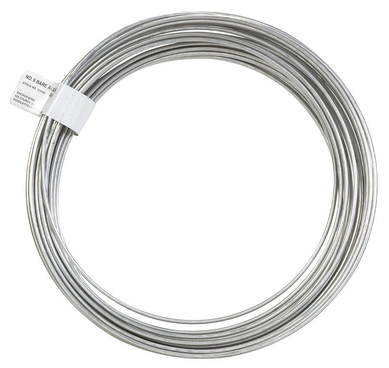 HILLMAN 50 ft. L Aluminum 9 Ga. Clothesline Wire (Pack of 12)