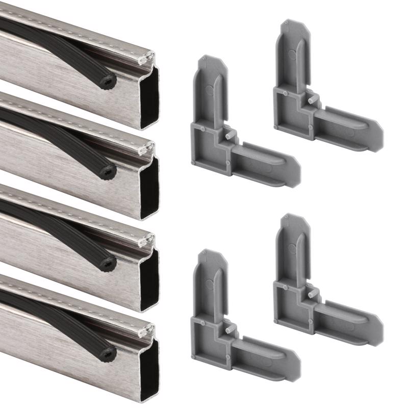 Prime-Line Mill Aluminum 7/16 in. W X 3/4 in. L Screen Frame Kit 1 pk