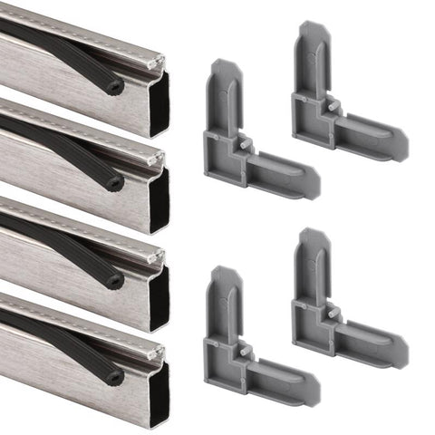 Prime-Line Mill Aluminum 7/16 in. W X 3/4 in. L Screen Frame Kit 1 pk