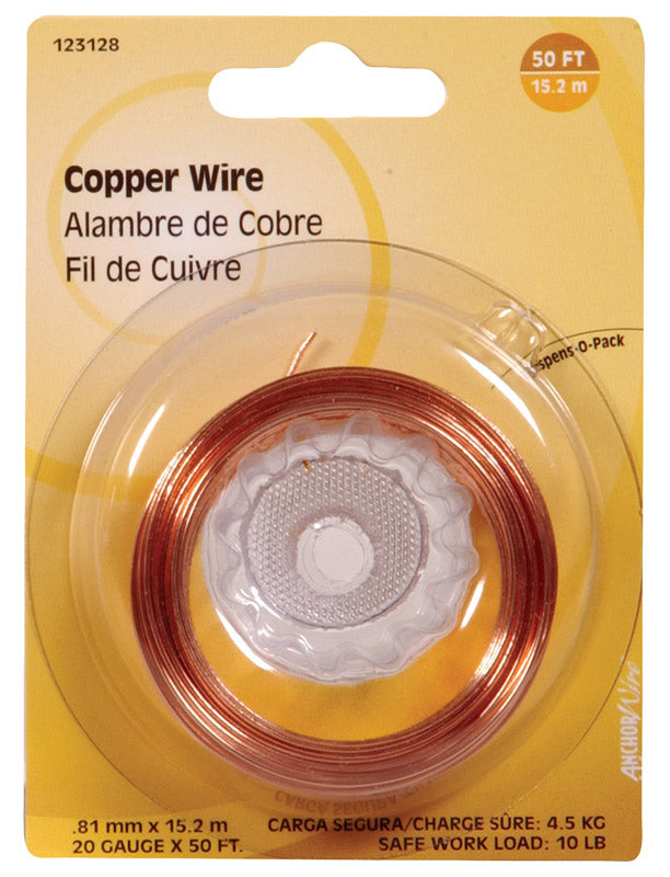HILLMAN 50 ft. L Copper 20 Ga. Hobby Wire (Pack of 10)