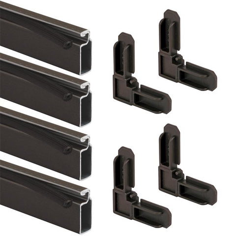 Prime-Line Bronze Aluminum 5/16 in. W X 3/4 in. L Screen Frame Kit 1 pk