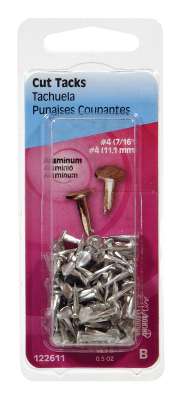 HILLMAN No. 6 X 1/2 in. L Silver Copper Cut Tacks 0.5 pk (Pack of 6)