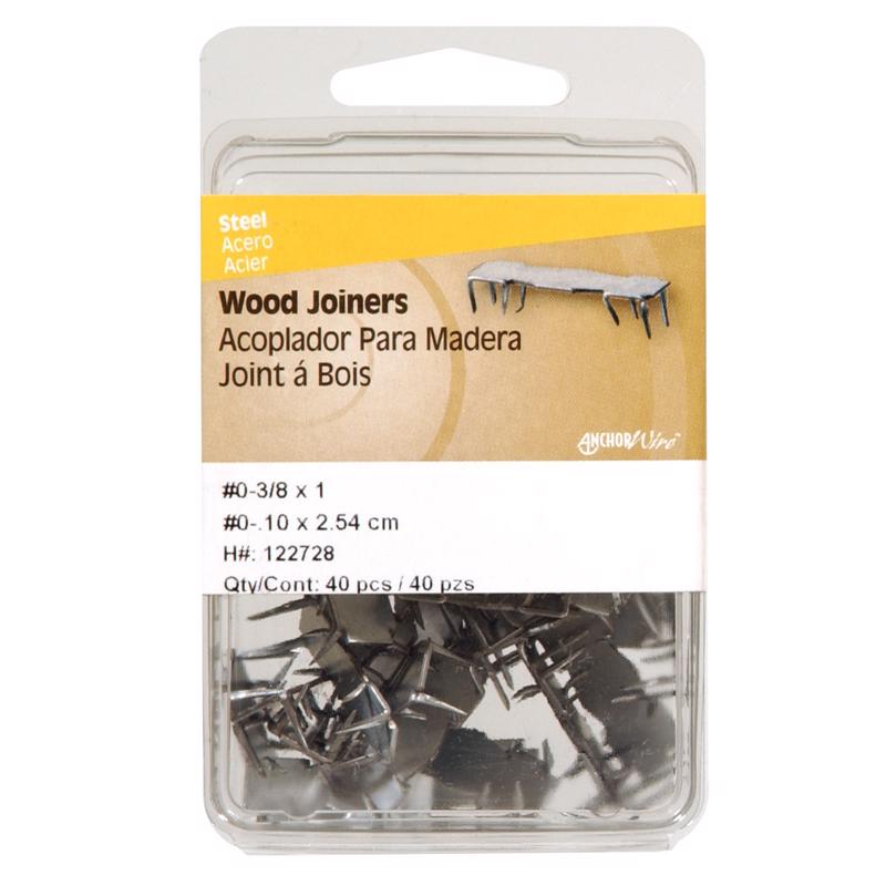 HILLMAN 3/8 in. Wood Joiner Galvanized Steel Wood Joiner Flat Head 30 pk (Pack of 5)