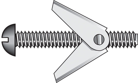 HILLMAN Fas-N- Tite 3/16 in. D X 3 in. L Round Zinc-Plated Steel Toggle Bolt 1 pk
