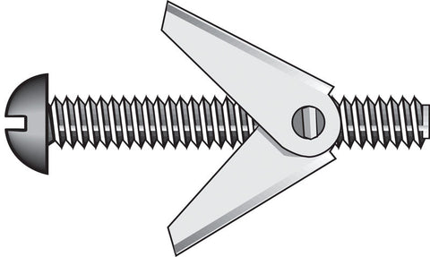 HILLMAN Fas-N- Tite 1/4 in. D X 4 in. L Round Steel Toggle Bolt 1 pk