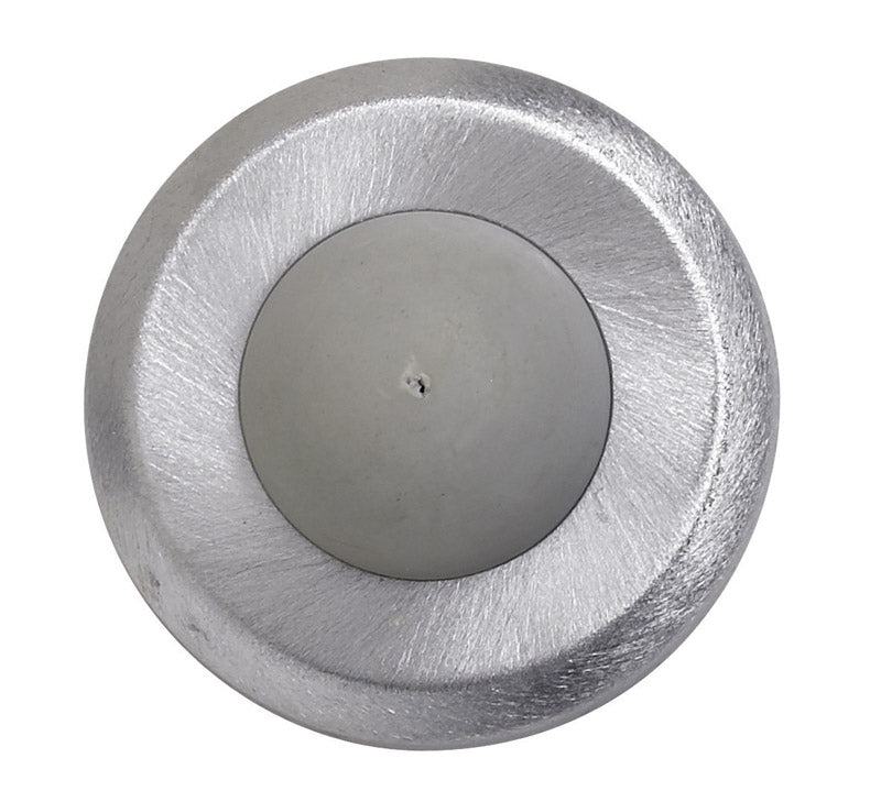 Tell Stainless Steel Satin Chrome Silver Wall Door Stop Mounts to wall 2-1/2 in.