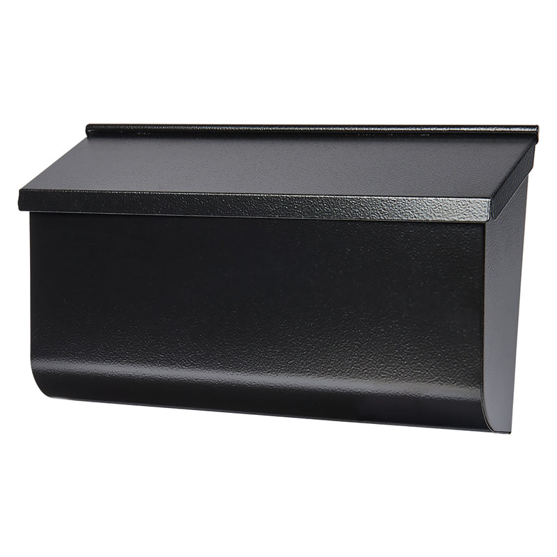 Buzón de pared contemporáneo Architectural Mailboxes Woodlands de acero galvanizado negro