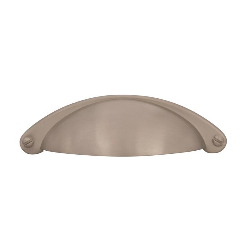 Amerock Traditional Cup Cabinet Pull Cup 2-1/2 in. Satin Nickel Silver 1 pk