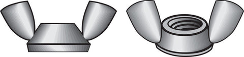 HILLMAN 8-32 in. Zinc-Plated Steel SAE Wing Nut 100 pk