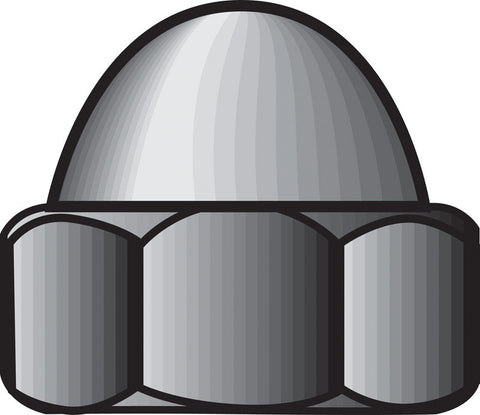 HILLMAN 5/16 in. Zinc-Plated Steel SAE Acorn Nut 1 pk