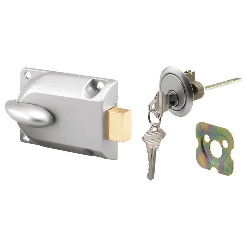 Prime-Line 1.5 in. W X 3.75  L Diecast Deadbolt Lock