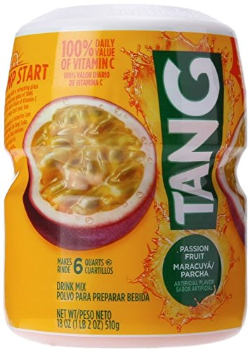 Tang Passion Fruit Powdered Drink Mix (Maracuyá/Parcha), 100% Daily Value of Vitamin C, Makes 6 Quarts, 18 oz (510g) Canister