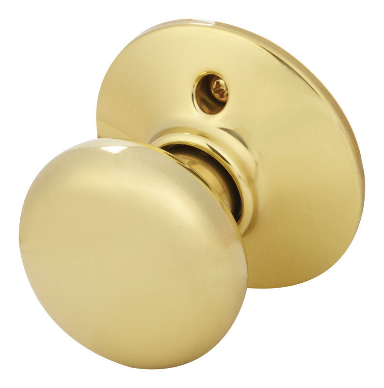 Schlage Plymouth Bright Brass Dummy Knob