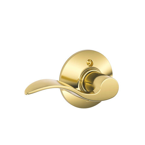Schlage Accent Classic Bright Brass Dummy Lever
