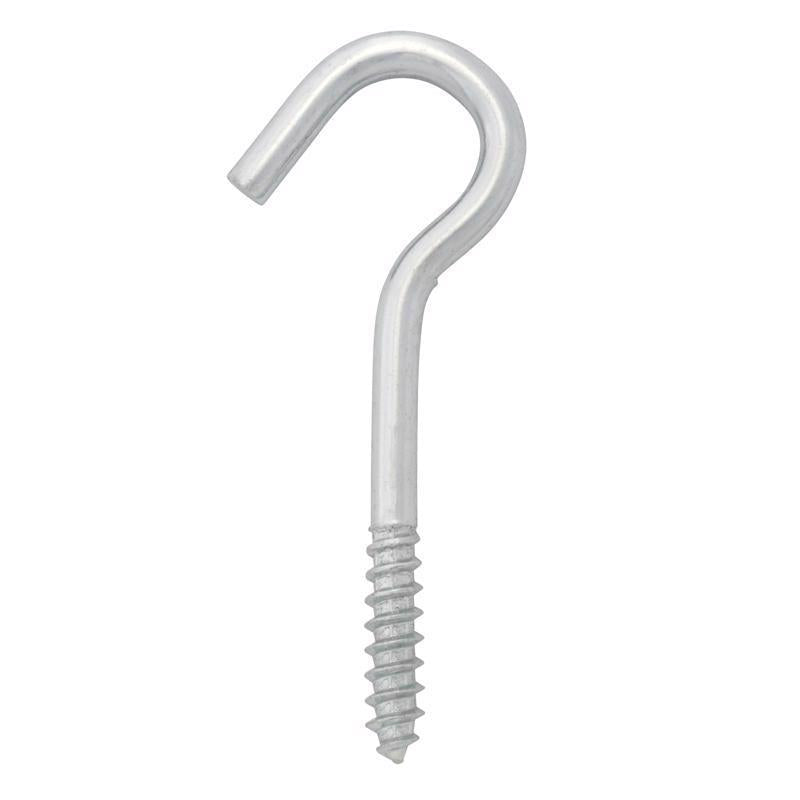 Hampton Small Zinc-Plated Silver Steel 2-1/2 in. L Ceiling Hook 45 lb 1 pk (Pack of 50)