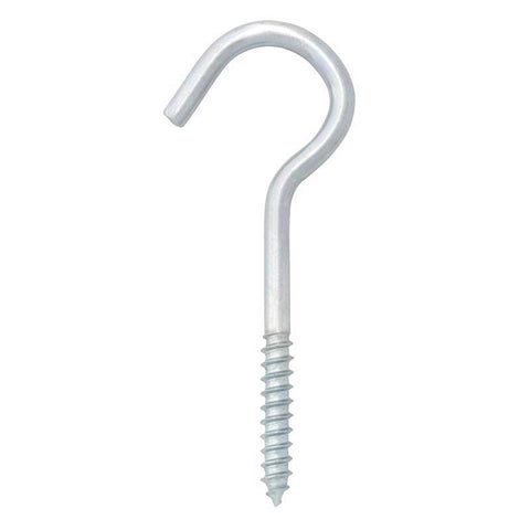 Hampton Small Zinc-Plated Silver Steel 3.375 in. L Ceiling Hook 50 lb 1 pk (Pack of 50)