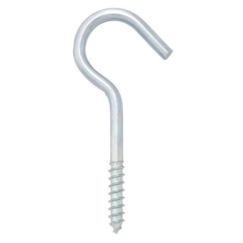 Hampton Small Zinc-Plated Silver Steel 3.88 in. L Ceiling Hook 80 lb 1 pk (Pack of 20)
