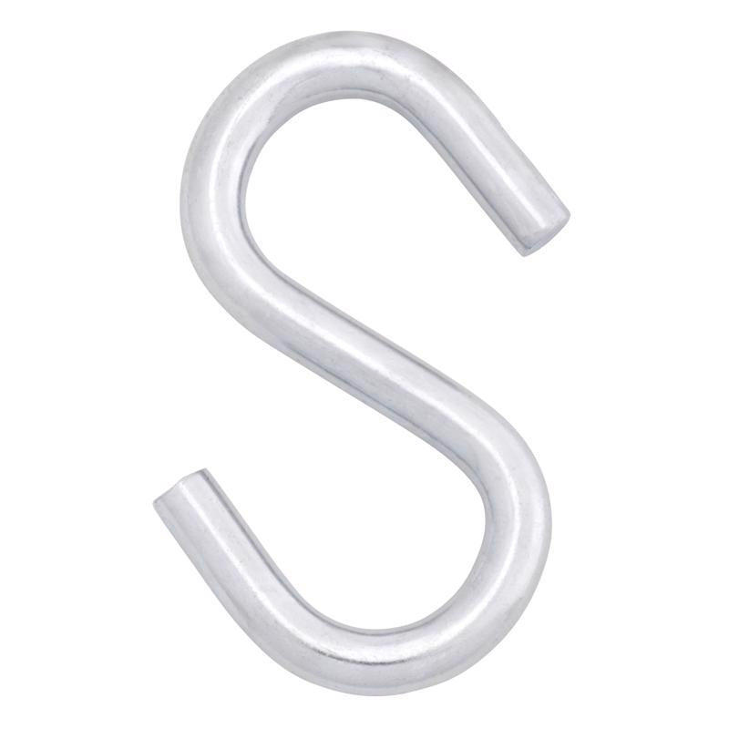 Hampton Medium Zinc-Plated Silver Steel 3.25 in. L S-Hook 240 lb 1 pk (Pack of 20)