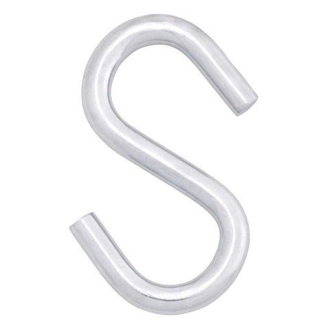 Hampton Medium Zinc-Plated Silver Steel 3.25 in. L S-Hook 240 lb 1 pk (Pack of 20)
