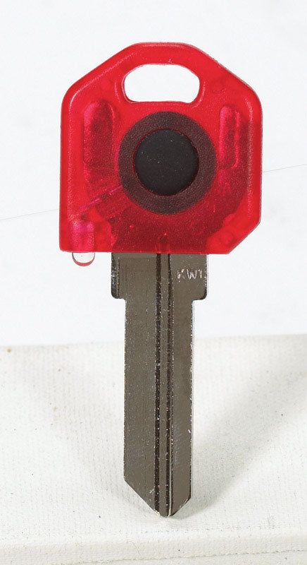 Giant Concepts LLC Keylights Red Head House Key Blank w/Flashlight Single For Kwikset KW1/Weiser WR3 (Pack of 10)