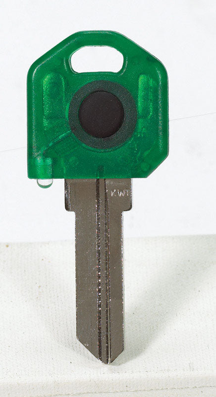 Giant Concepts LLC Keylights Green Head House Key Blank w/Flashlight Single For Kwikset KW1/Weiser W (Pack of 10)