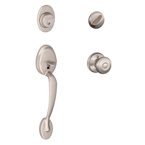 Schlage Plymouth, Georgian Satin Nickel Handleset