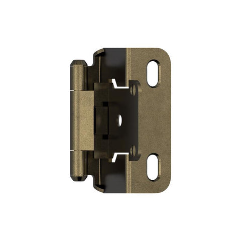 Amerock 1-1/2 in. W X 2-1/4 in. L Burnished Brass Steel Self-Closing Hinge 2 pk