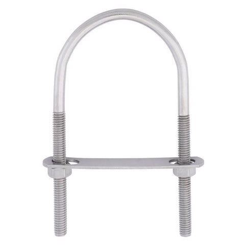 Hampton 5/16 in. X 2-1/2 in. W X 5-3/16 in. L Coarse Stainless Steel U-Bolt (Pack of 5)