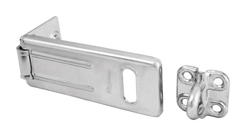 Master Lock Zinc-Plated Hardened Steel 3-1/2 in. L Hasp 1 pk