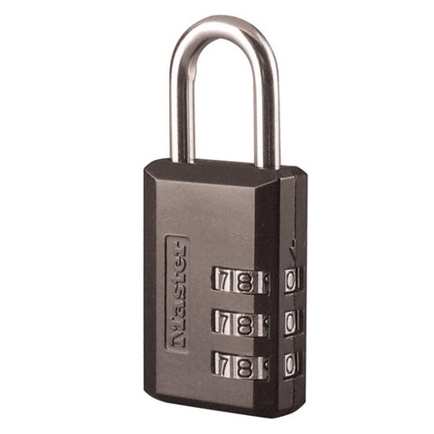 Master Lock 1-3/16 in. W Steel 3-Dial Combination Luggage Lock