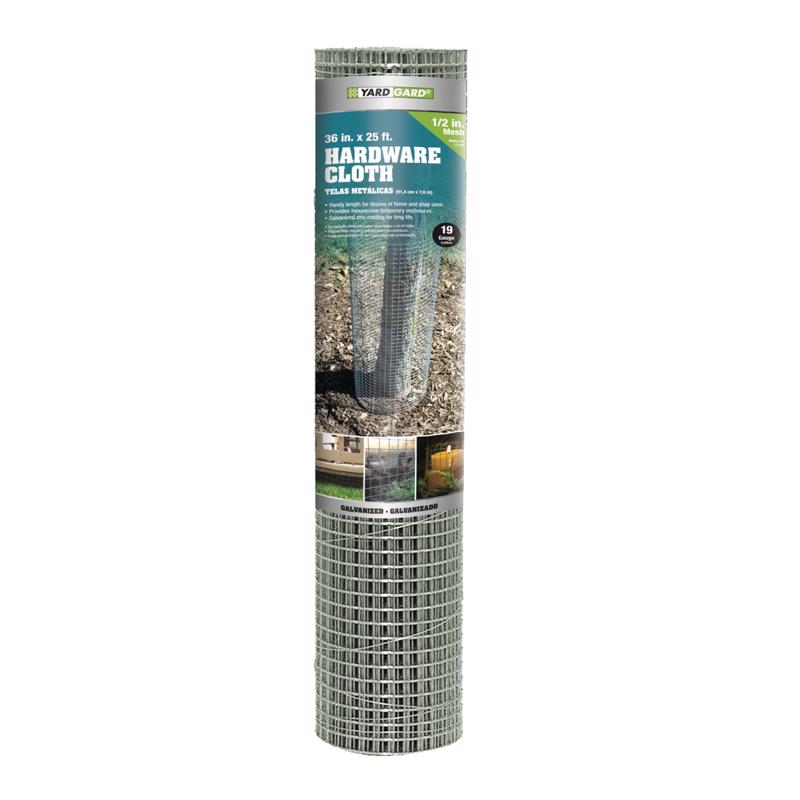 YardGard 36 in. H X 25 ft. L Galvanized Steel Hardware Cloth 1/2 in.
