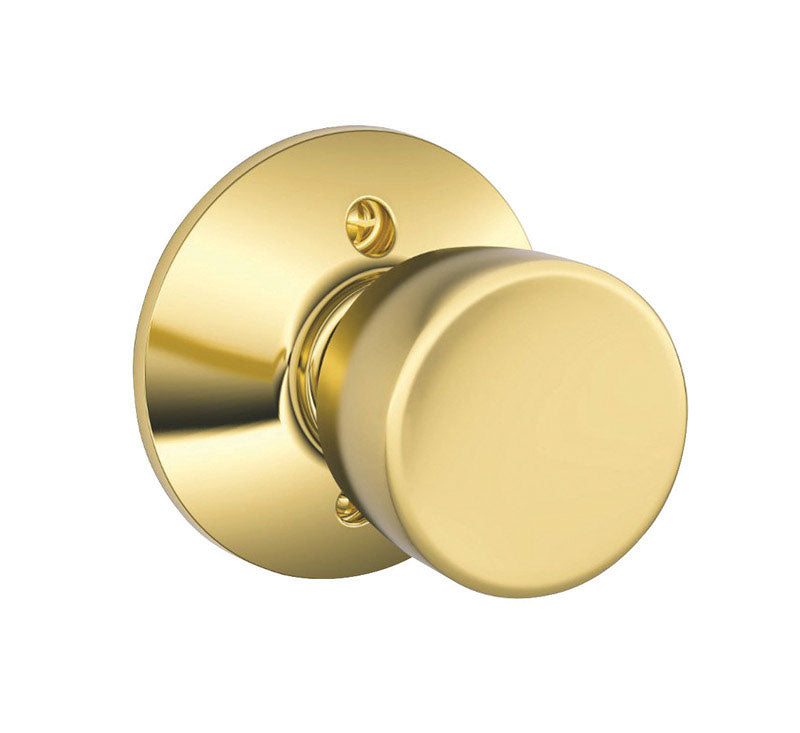 Schlage Bell Bright Brass Dummy Knob