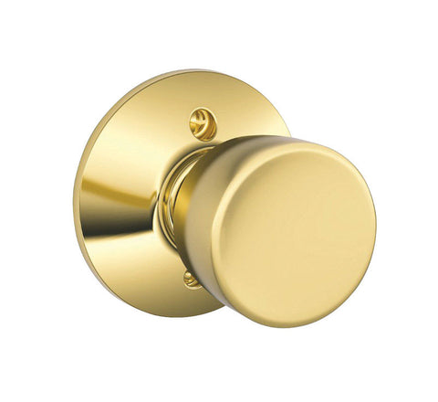 Schlage Bell Bright Brass Dummy Knob