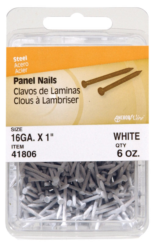 HILLMAN 1 in. Panel Steel Nail Flat Head (Pack of 5)