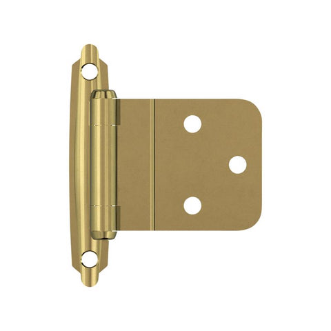 Amerock 2 in. W X 2-3/4 in. L Polished Brass Steel Self-Closing Hinge 2 pk