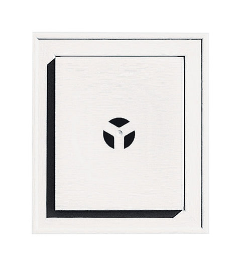 Builders Edge 12-1/8 in. H X 8 in. W X 1-5/8 in. L Prefinished White Vinyl Mounting Block