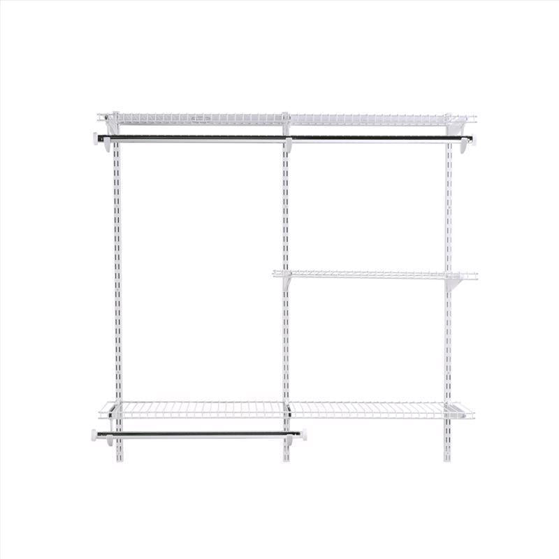 Rubbermaid 49.2 in. H X 13.25 in. W X 2.6 in. L Steel Closet Kit