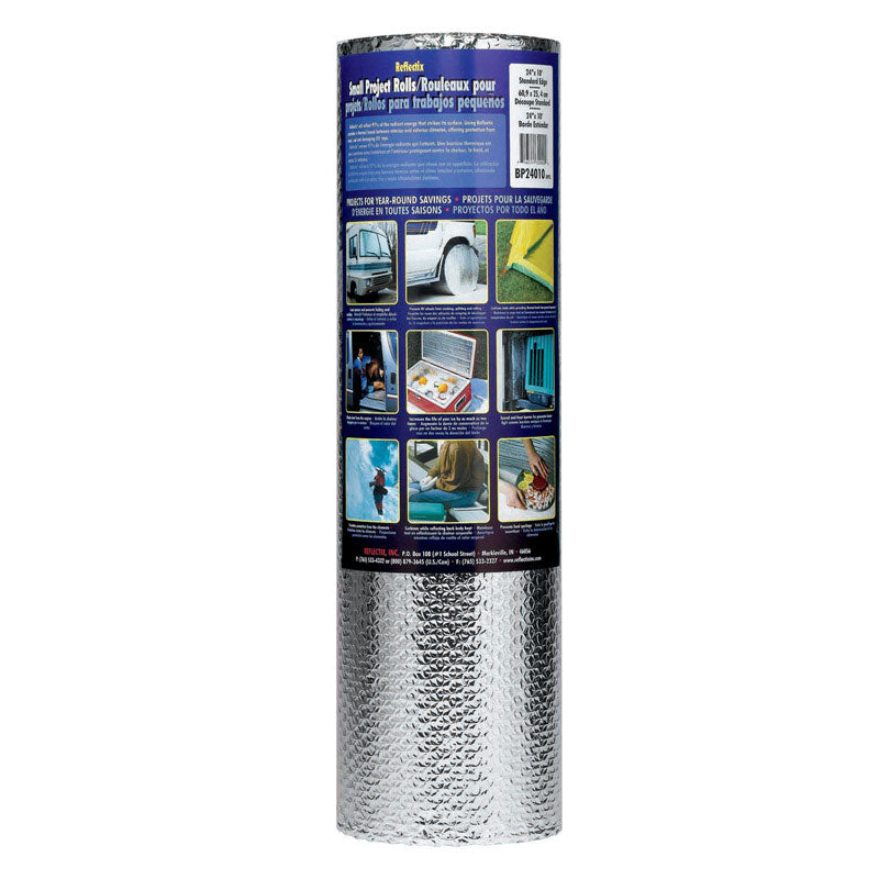 Reflectix 24 in. W X 10 ft. L X 0.31 in. R-3.7 to R-21 Reflective Radiant Barrier Insulation Roll 20
